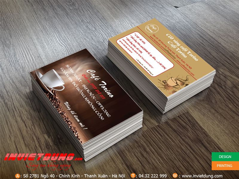 Mẫu visit card quán cafe TORINO